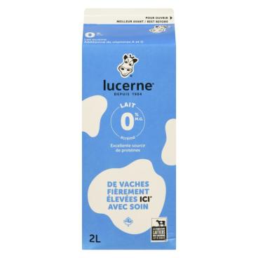 Lucerne Lait écrémé 0% M.G. 2L