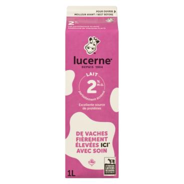 Lucerne Lait partiellement écrémé 2% M.G. 1L