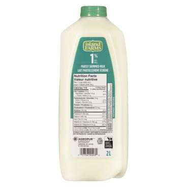 Island Farms Partly Skimmed Milk 1% M.F. 2L