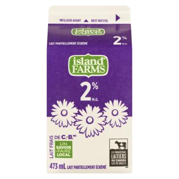 Island Farms Lait partiellement écrémé 2% M.G. 473ml