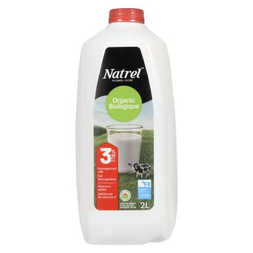 Natrel Organic Filtered Homogenized Milk 3.25% M.F. 2L