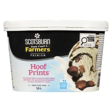 Scotsburn s'unit à Farmers Crème glacée légère qualité supérieure Hoof Prints 1.5L