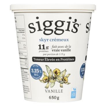 Siggi's Yogourt skyr vanille 3.25% M.G. 650g
