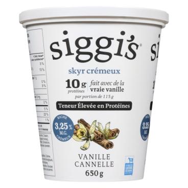 Siggi's Skyr Yogurt Vanilla Cinnamon 3.25% M.G. 650g