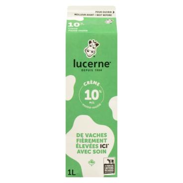 Lucerne Crème moitié-moitié 10% M.G. 1L