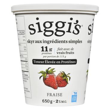 Siggi's Skyr Yogurt Strawberry 2% M.G. 650g
