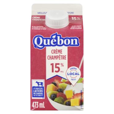 Québon Crème champêtre 15% M.G. 473ml