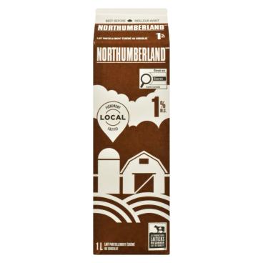 Northumberland Lait partiellement écrémé au chocolat 1% M.G. 1L