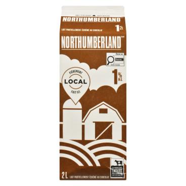 Northumberland Lait partiellement écrémé au chocolat 1% M.G. 2L