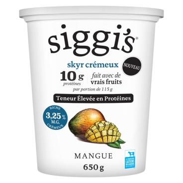 Siggi's Yogourt skyr mangue 3.25% M.G. 650g