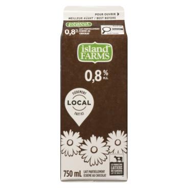 Island Farms Lait partiellement écrémé au chocolat 0.8% M.G. 750ml