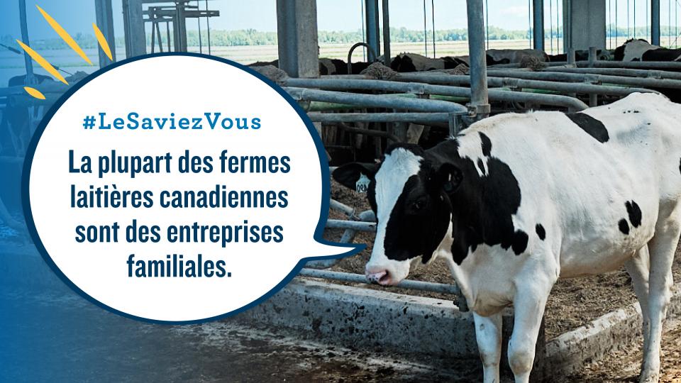 #lesaviezvous  La plupart des fermes laitières canadiennes sont des entreprises familiales.