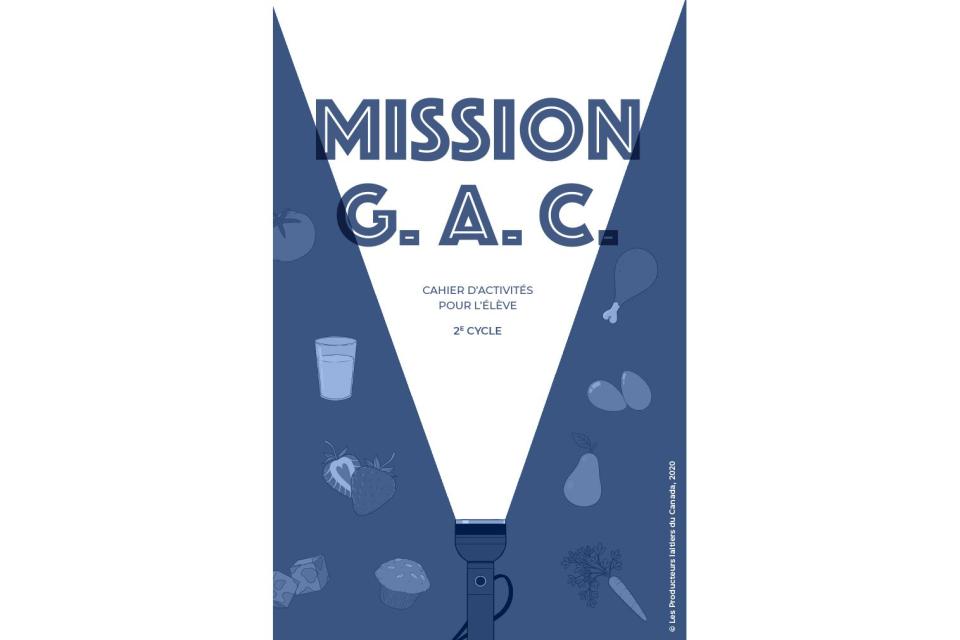 Couverture du cahier de l'élève gratuit sur le guide alimentaire canadien, 2e cycle