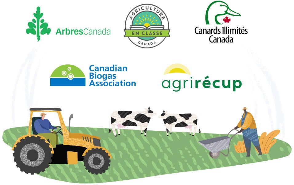 Canards Illimités Canada Association canadienne du biogaz AgriRÉCUP Arbres Canada
