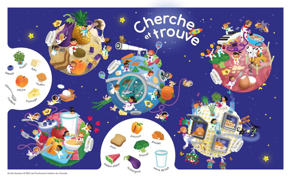Jeu de cherche et trouve - Mission dans l'espace