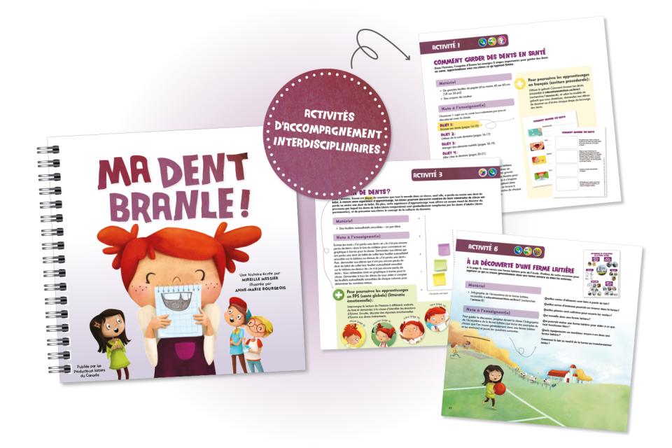 Livre gratuit pour la lecture à voix haute et activités interdisciplinaires pour aider les élèves de la 1re année à apprendre comment prendre soin de leurs dents.