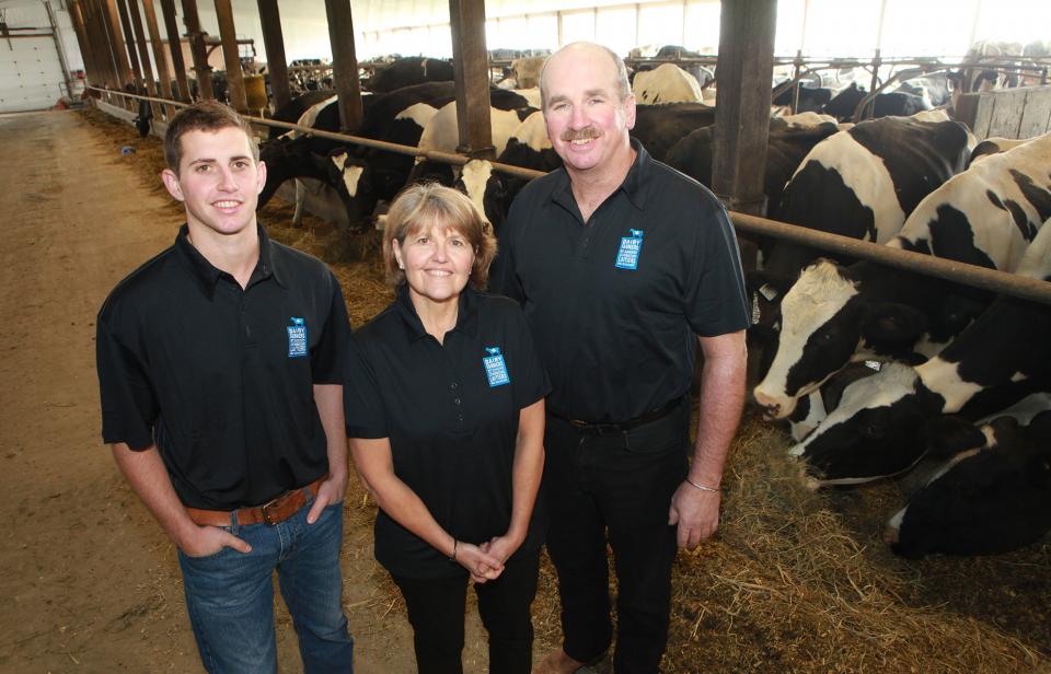 La famille de producteurs laitiers Wert.