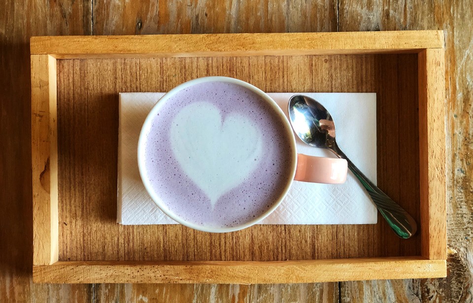 Taro latté 