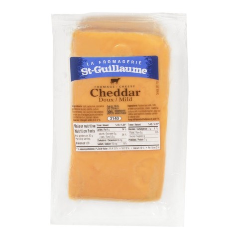 St-Guillaume Cheddar doux coloré 275g | Plaisirs laitiers