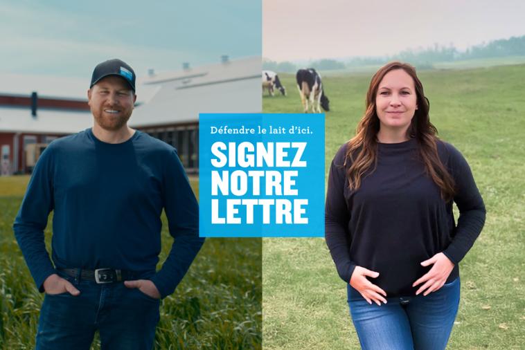 Le lait. Produit ici Par des gens d'ici.