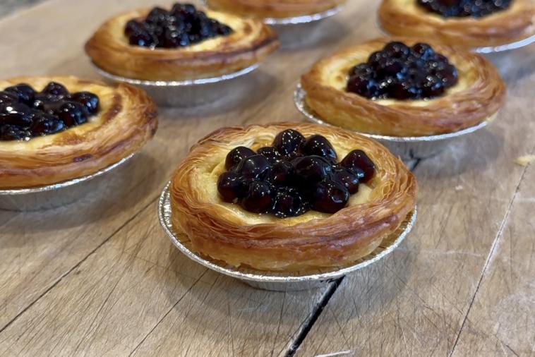 Tartelettes aux œufs, Boba et au sucre brun