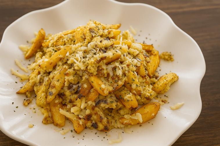 Omelette frites & fromage