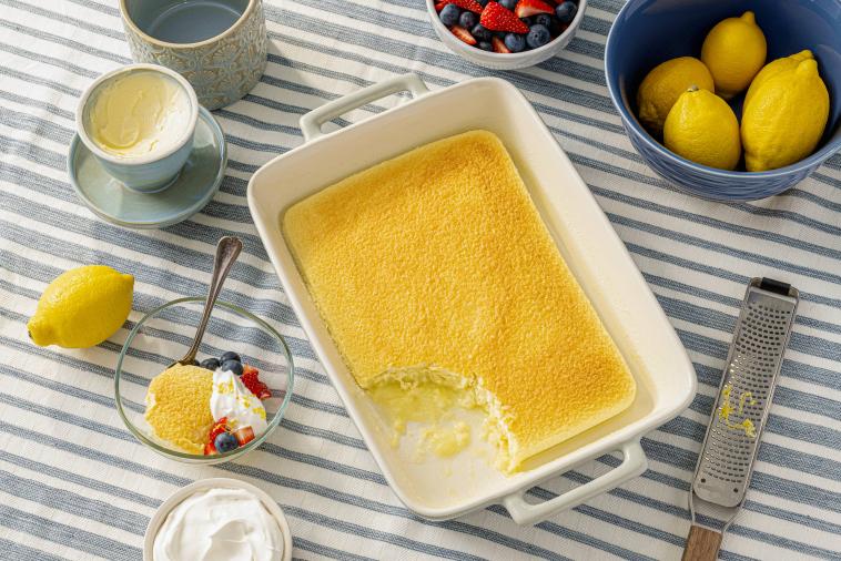 Farm Fresh Baked Lemon Pudding