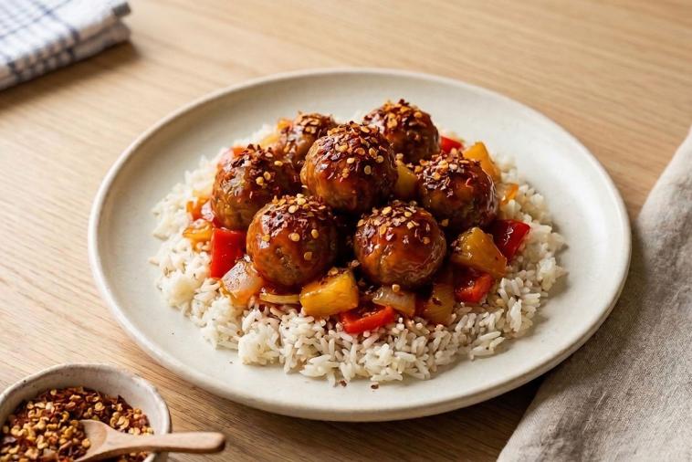 Boulettes de viande à la sauce aigre-douce 