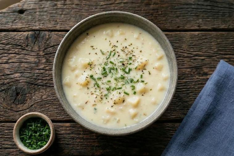 Potage parmentier à la suisse