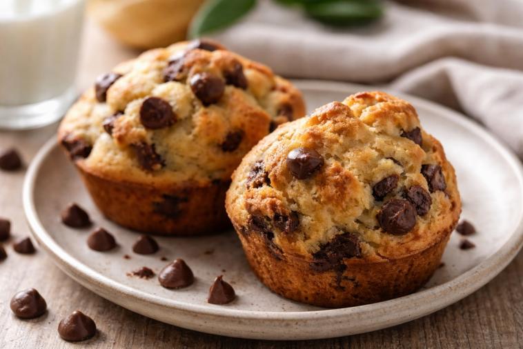 Muffins aux pépites de chocolat  