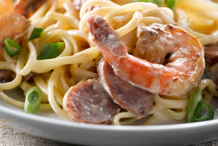 cajun poached shrimp linguine cajun poached shrimp linguine