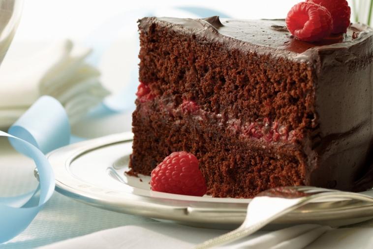 chocolate raspberry celebration cake