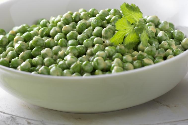 curried peas with cream