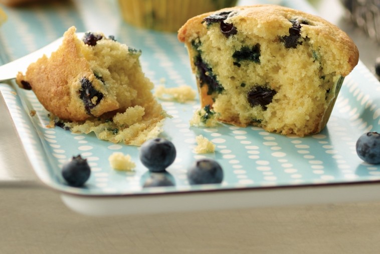 Muffins A La Semoule De Mais Au Citron Et Aux Bleuets Plaisirs
