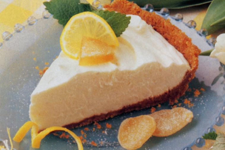 lemon ginger cheesecake pie