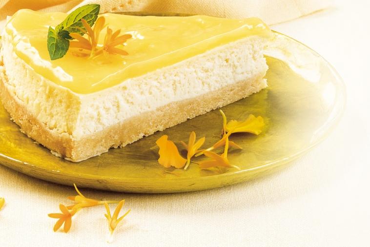 lemon mirror cheesecake