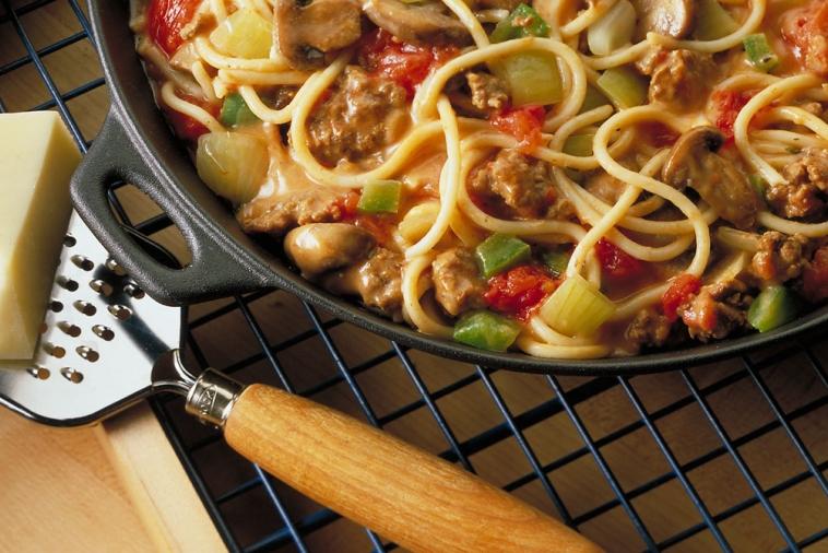 mozzarella skillet spaghetti cooking club size