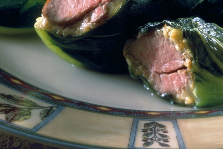 mustard lamb rolls with sesame seeds mustard lamb rolls with sesame seeds