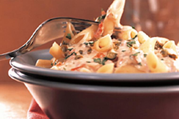penne with smoked salmon and cream cheese cooking club size