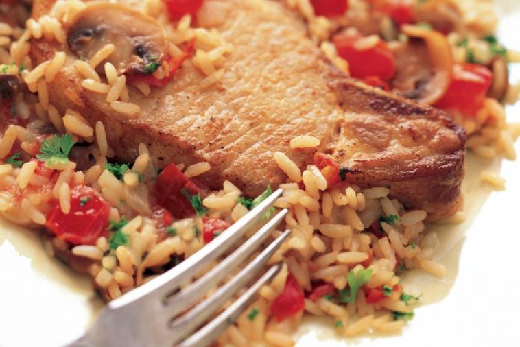 pork chops and rice one pot supper