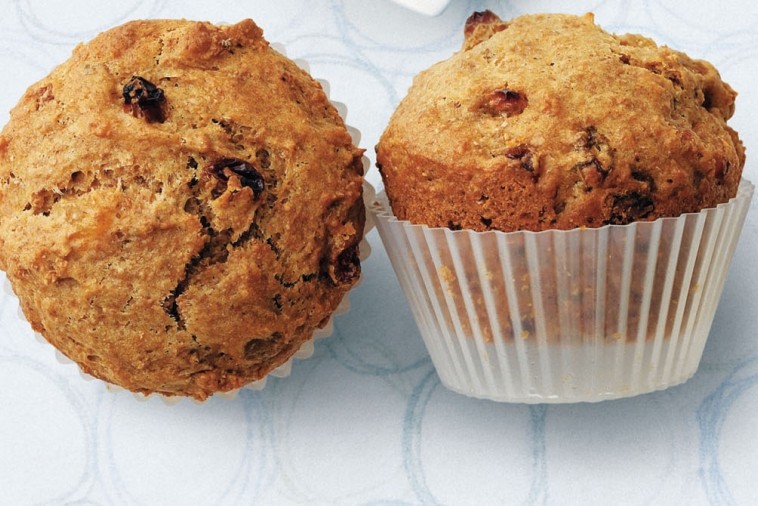 Muffins au son et raisins avec du babeurre Plaisirs laitiers