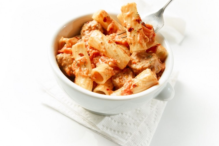 Rigatoni avec sauce tomate au chorizo Plaisirs laitiers
