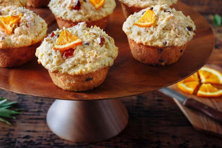 rise and shine orange oatmeal muffins