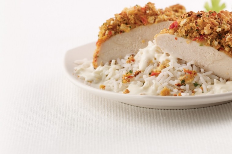 roast chicken with red pepper crust garlic cream roast chicken with red pepper crust garlic cream