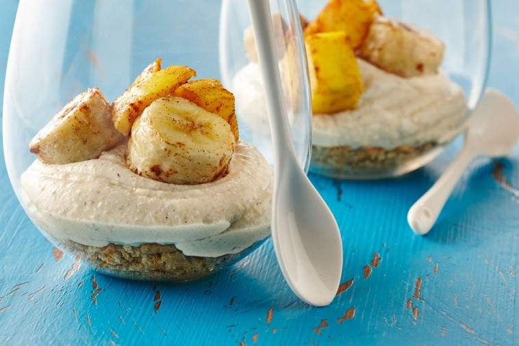 Gateaux Au Fromage A La Mangue Et A La Banane Grillee Plaisirs Laitiers