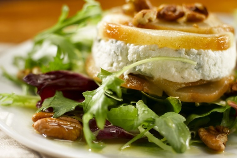 roasted pear canadian cheese torta salad roasted pear canadian cheese torta salad