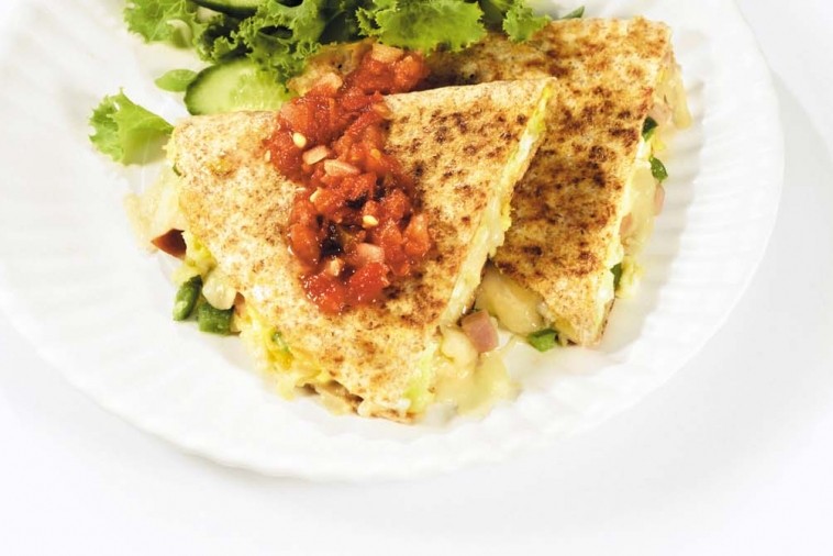 scrambled western quesadillas scrambled western quesadillas