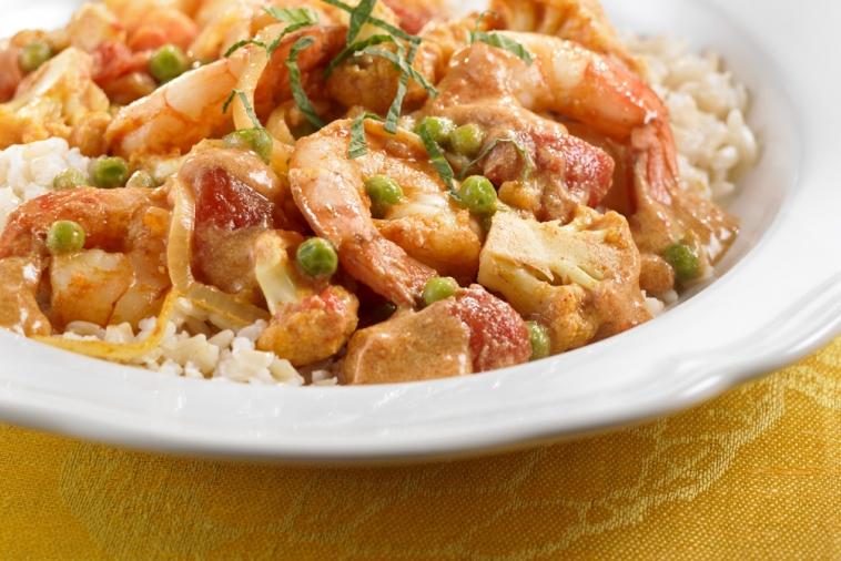 shrimp and cauliflower curry