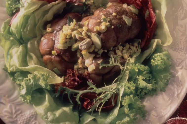 Rognons De Veau En Salade Vinaigrette Au Cumin Et Aux Pistaches