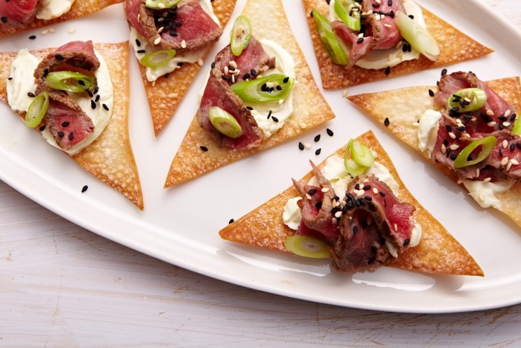 Wontons Au Bœuf Avec Mascarpone Au Wasabi Plaisirs Laitiers